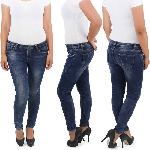 Damen skinny hüftjeans hose - skinny,