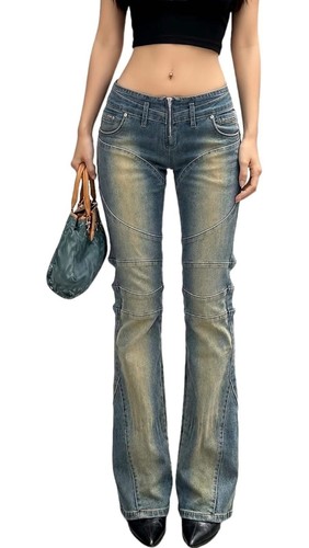 Low waist flared jeans - low,