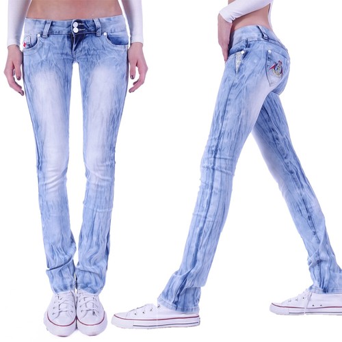 Damen jeans hose hüftjeans - jeans,