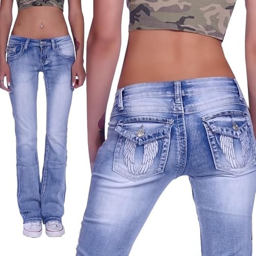 Damen jeans hose bootcut - damen,