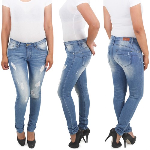 Damen skinny hüftjeans - hüftjeans, hose