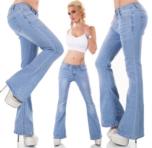 Damen jeans hose hüftjeans - damen,
