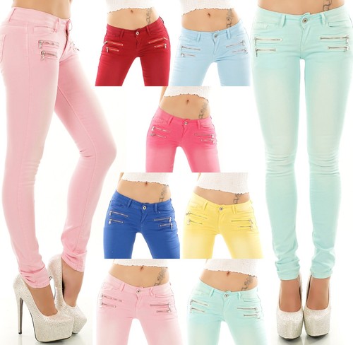 Damen hüft low rise jeans - hüft,