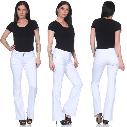 Schlaghose damen hüftjeans - schlaghose,