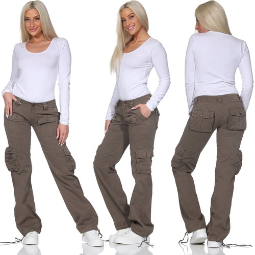 Damen cargo hose oliv - damen,