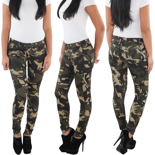 Damen camouflage stretch - damen,