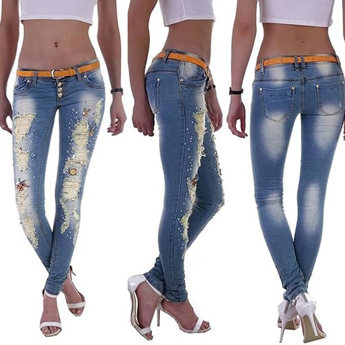 Damen jeans röhrenjeans - jeans,