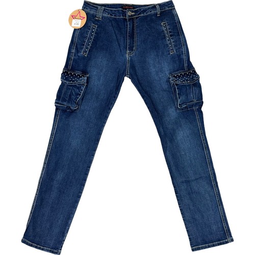 Damen cargohose jeans high - damen,