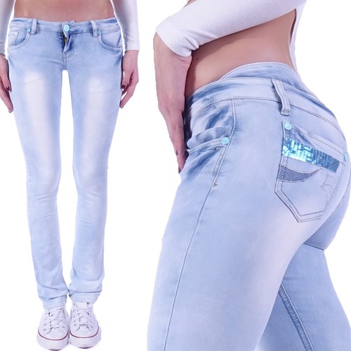 Damen jeans hose - jeans, hüftjeans
