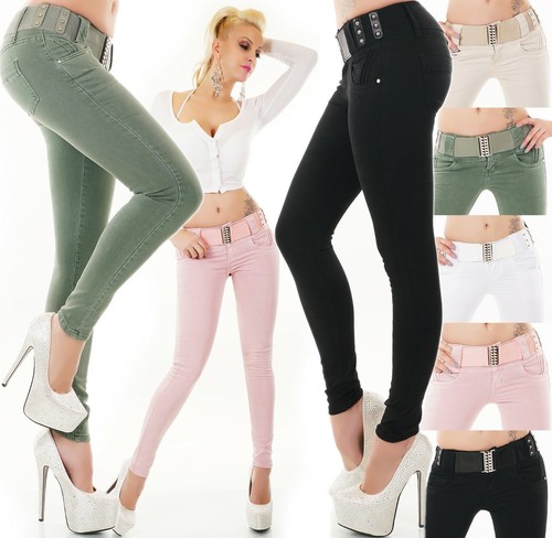 Damen jeans hose röhrenjeans - jeans,