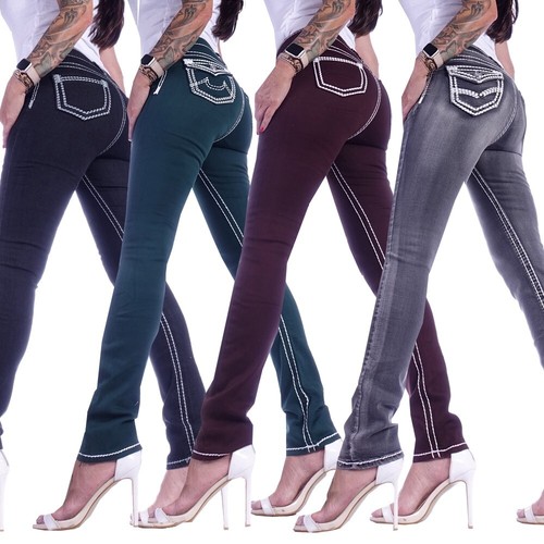 Damen jeans hose hüftjeans - jeans,
