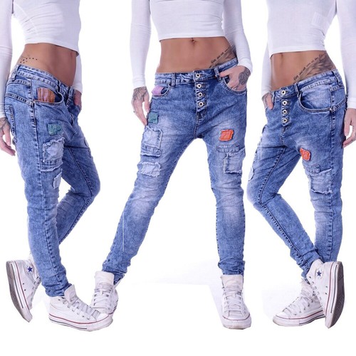 Damen boyfriend jeans chino - jeans,