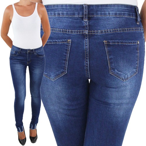 Blaue skinny damen jeans - blaue,