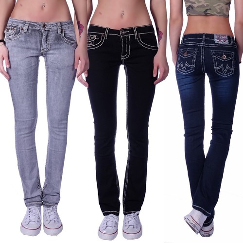 Damen jeans hose hüftjeans - damen,